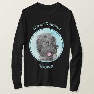 Camiseta Pintura Terrier russa negra - Cachorro original bo