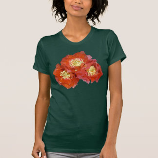 Camiseta Pintura vermelha da flor
