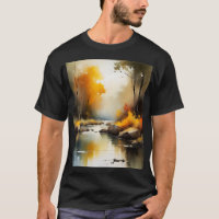 Pintura vírica do outono de Serene