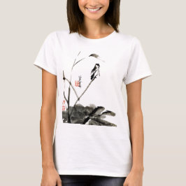 Camiseta Pinturas aquarelas antigas chinesas