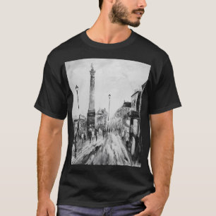 Camiseta Pinturas artísticas negras e brancas.
