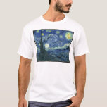 Camiseta Pinturas de Van Gogh:Starry Night Van Gogh<br><div class="desc">Aproveite a beleza das pinturas de Vincent Van Gogh a qualquer momento. Uma das pinturas mais famosas,  Starry Night Van Gogh é uma obra-prima clássica. Agora você pode apreciar Vincent Van Gogh Starry Night a qualquer momento.</div>