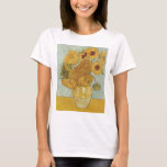 Camiseta Pinturas de Van Gogh:Van Gogh Sunflower<br><div class="desc">Aproveite a beleza das pinturas de Vincent Van Gogh a qualquer momento. Uma das pinturas mais famosas,  Vincent Van Gogh Sunflower é uma obra-prima clássica. Agora você pode apreciar Sunflower Van Gogh a qualquer momento.</div>