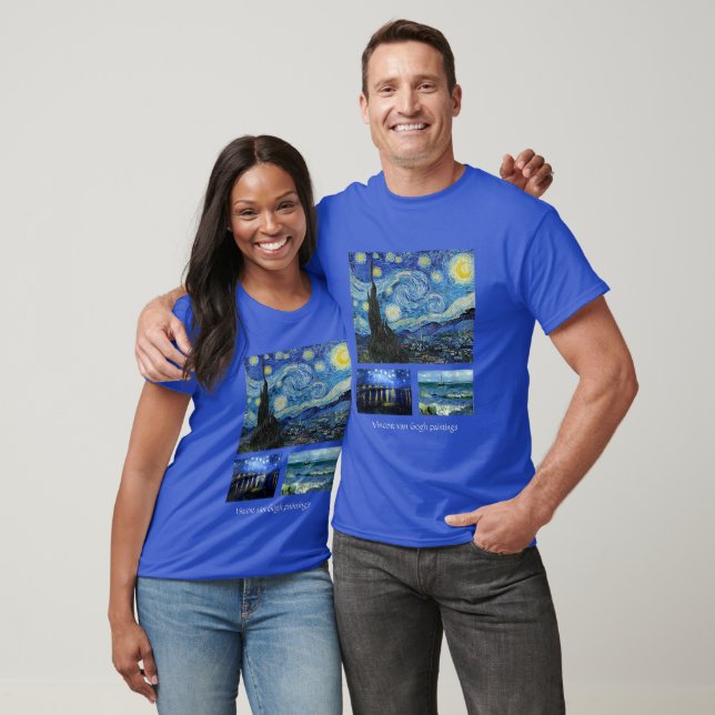 Camiseta Pinturas famosas de Vincent van Gogh (Unissex)