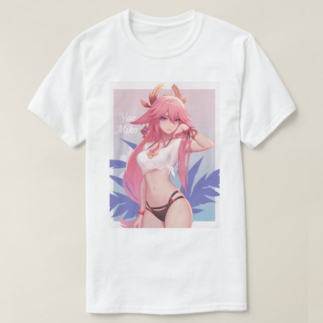 Camiseta Pinup Yae Miko 173 (Frente do Design)