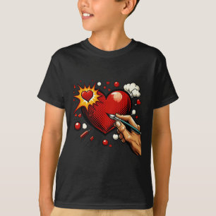 Camiseta Pionate Heart Sticker