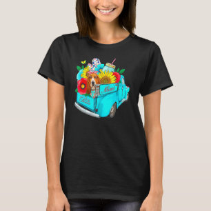 Camiseta Pioneer Mimi Dachshund Dog Autumn Truck Sunflo