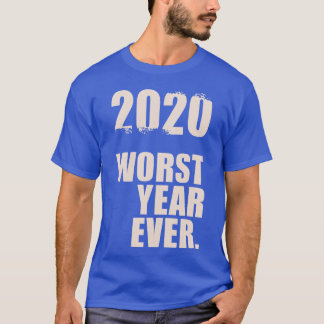 Camiseta Pior ano de todos os tempos família azul dos anos 