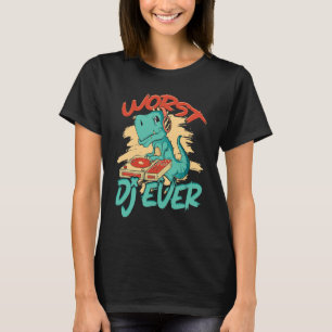 Camiseta Pior dj jamais House Music e Techno Vinyl DJ