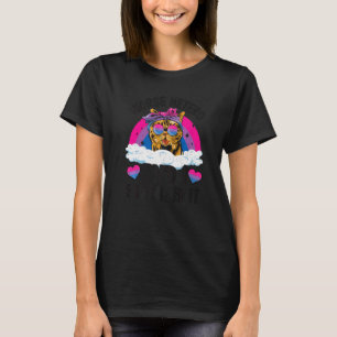 Camiseta Pior Hetero E Eu Fico Bi É Gata Bandeira Bissexual