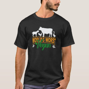 Camiseta Pior Vegano do Mundo