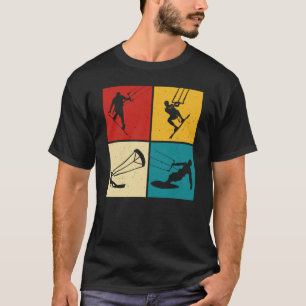 Camiseta Pipa de Kitesurf Retro