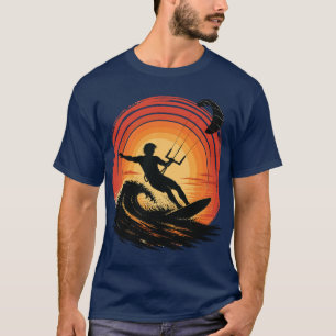 Camiseta Pipa Infinita de Energia Eólica e Oceânica Pôr do