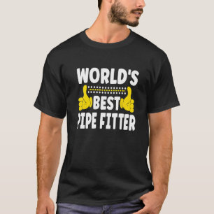 Camiseta Pipe de Profissão de Cargo Fitter do Mundo