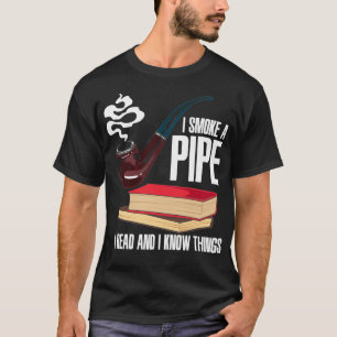 Camiseta PIPE SMOKER BOOKS Eu Fumo Um Pipe