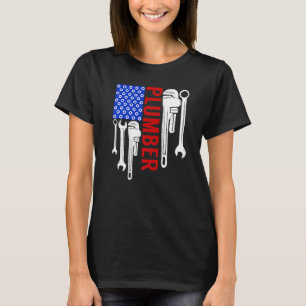 Camiseta Pipefi de canalizador Patriótico Americano de Sina