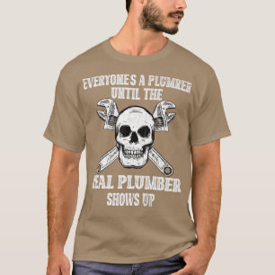 Camiseta Pipefitter Encanador Real Skeleton Engraçado Pipef