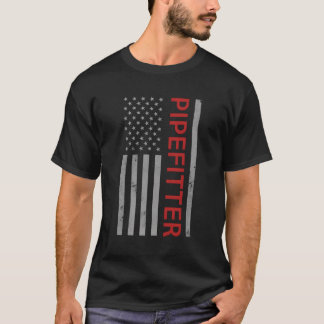 Camiseta Pipefitter Patriotic Usa Flag Welder