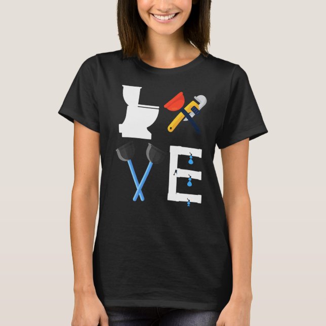 Camiseta Pipefitter Plumbador de Banheira Stea (Frente)
