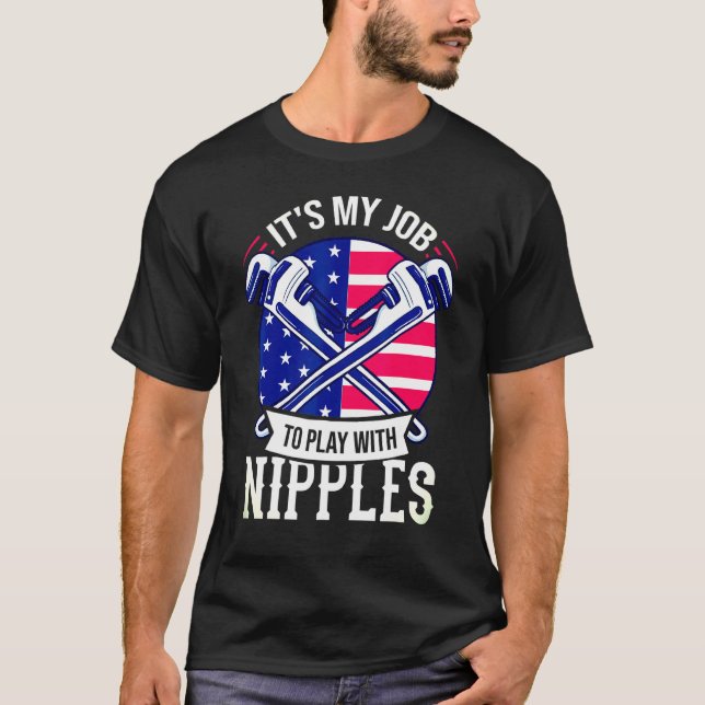 Camiseta Pipefitter Steamfitter Gift Plumber EUA F (Frente)