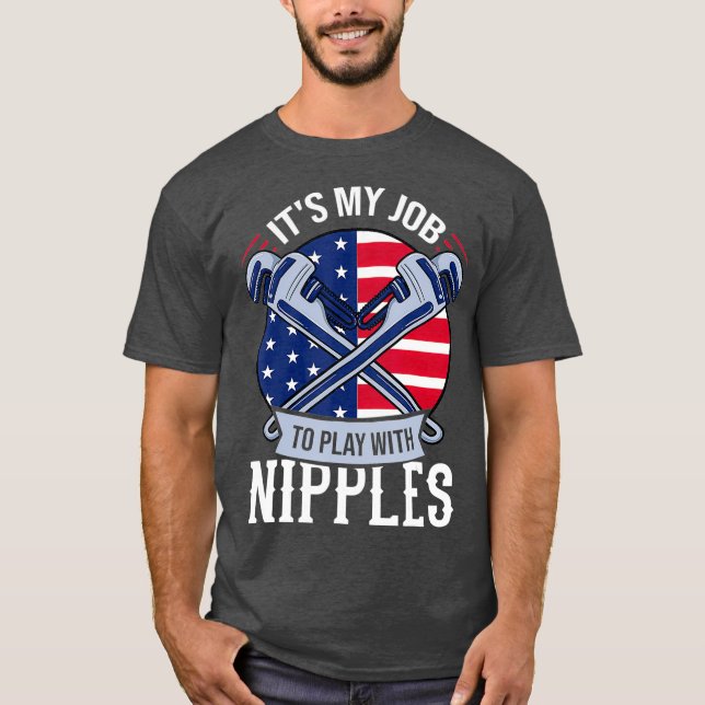 Camiseta Pipefitter Steamfitter Gift Plumber USA American (Frente)