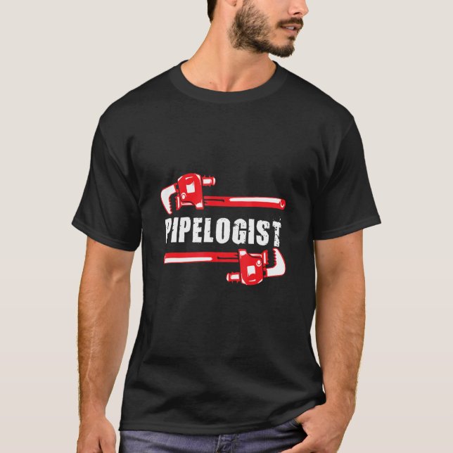 Camiseta Pipelogist Plumber Pipefitter Expert Plumber Grap (Frente)
