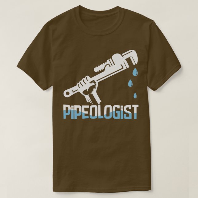 Camiseta Pipeólogo do encanador (Frente do Design)