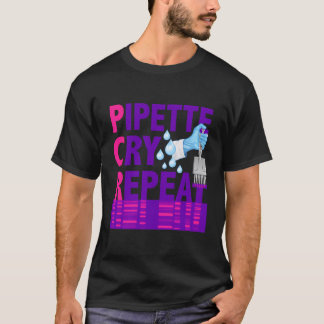 Camiseta Pipeta De Pcr Repetir Para Presente De Cientistas 