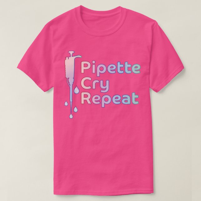 Camiseta Pipeta Repetir PCR  (Frente do Design)