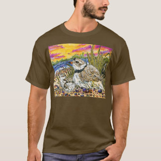 Camiseta Piping Plovers and Chicks Long