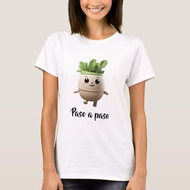 Camiseta Pipo Paso a Paso – Ilustración Emocional (Frente)