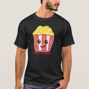 Camiseta Pipoca de Cinema com Assistente de Maratona de Sér