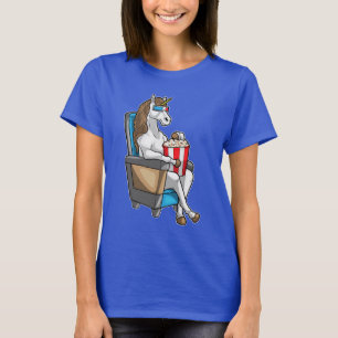 Camiseta Pipoca de Cinema de Unicorn