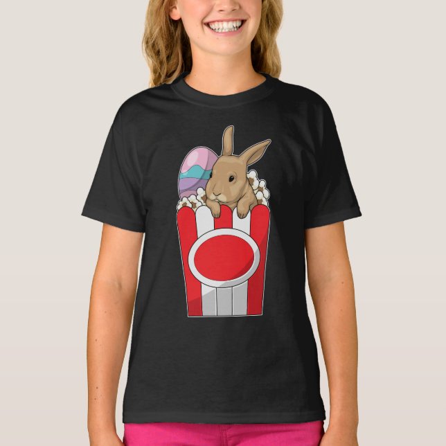 Camiseta Pipoca de Páscoa de Bunny (Frente)