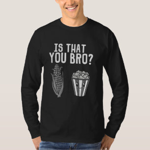 Camiseta Pipoca Engraçada Para Homens Meninas Milho Milho M