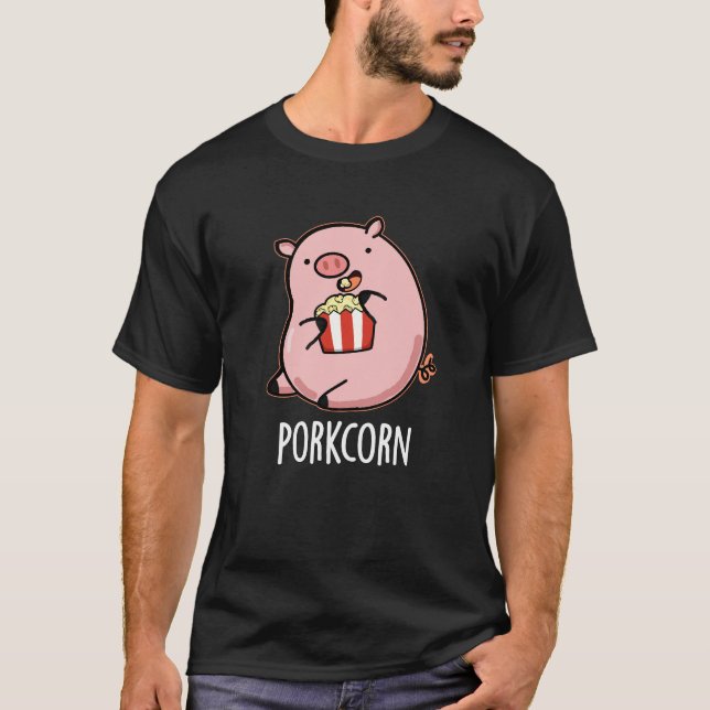 Camiseta Pipoca Engraçada Pipoca Escura BG (Frente)