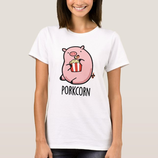 Camiseta Pipoca Funny Popcorn Pun (Frente)