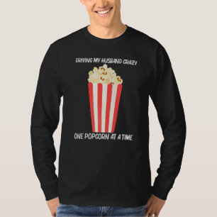 Camiseta Pipoca Legal Para Mulheres Mãe Doce Salgada Amante