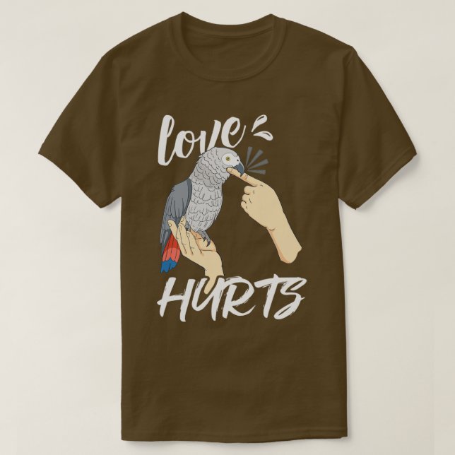 Camiseta Pipota Engraçada Produto Pet Parrots Pird Love Hu (Frente do Design)