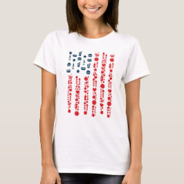 Camiseta piquenique 4 de julho de bandeira americana