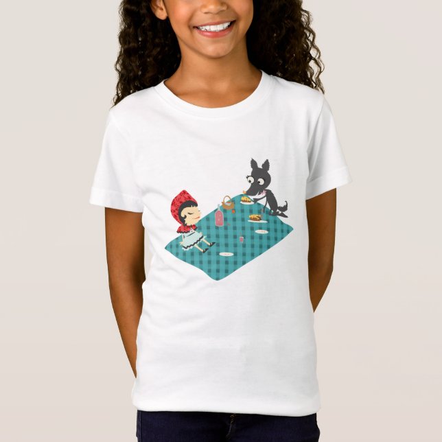 Camiseta Piquenique com o lobo (Frente)