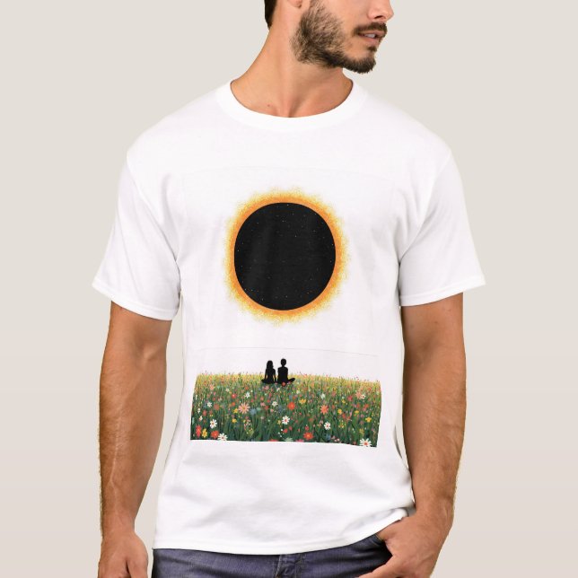 Camiseta Piquenique do Eclipse Solar (Frente)