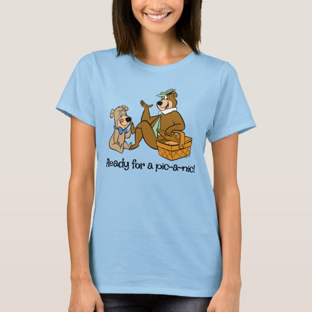 Camiseta Piquenique do Yogi Bear e Boo-Boo (Frente)