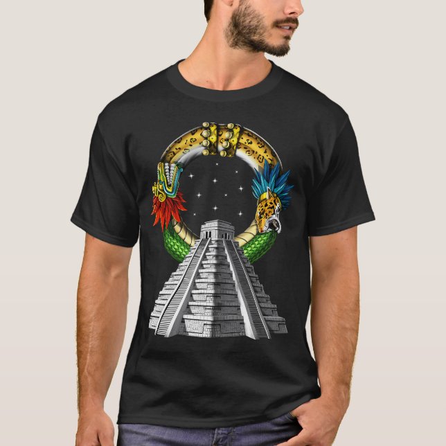 Camiseta Pirâmide Asteca Antiga (Frente)