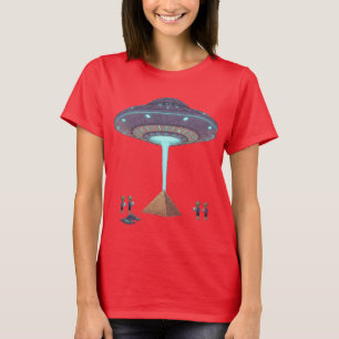 Camiseta Pirâmide Caindo — Alienígenas Entregam a Verdade