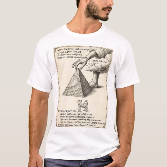 Camiseta Pirâmide Celestial Esotérica Antiga (Frente)