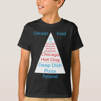 Camiseta Pirâmide de comida de Chicago