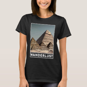Camiseta Pirâmides de Giza Cairo no Egito