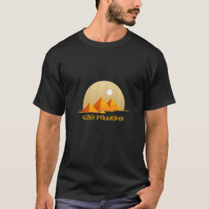 Camiseta Pirâmides de Gizé Anúbis Egito Souvenir Egiptólogo