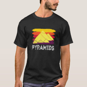 Camiseta Pirâmides de Gizé Egito Retro Esfinge Anúbis e Far